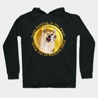 dogecoin barking at the moon Hoodie